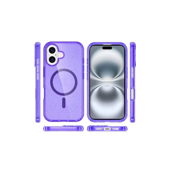 İphone 16 Plus Kılıf  Magsafe Kapak - Mor