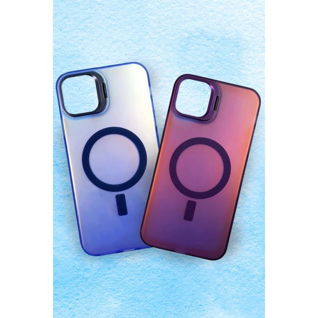 İphone 16 Plus Kılıf Primera Magsafe Standlı Kapak - Bordo