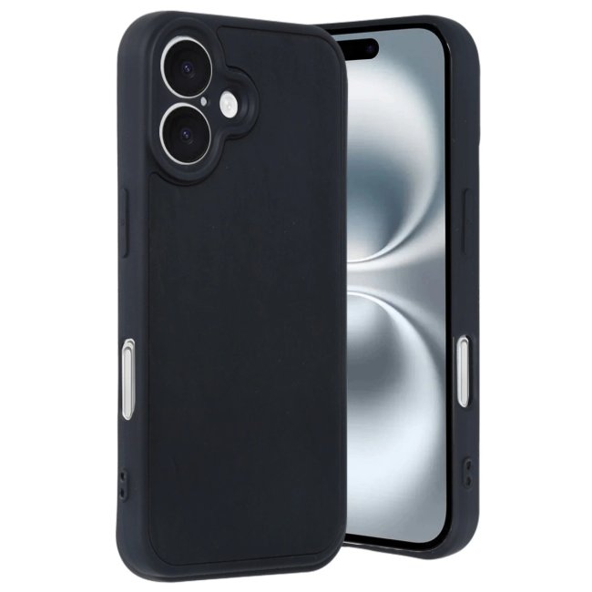 İphone 16 Kılıf Aras Deri Kapak - Siyah