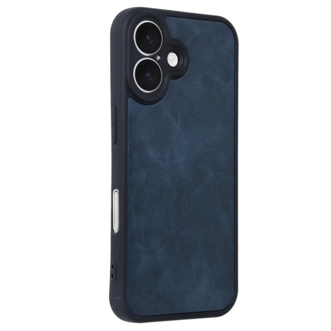 İphone 16 Kılıf Aras Deri Kapak - Lacivert