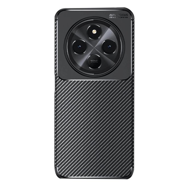 Xiaomi Redmi 14c Kılıf Auto Focus Karbon Kapak - Siyah