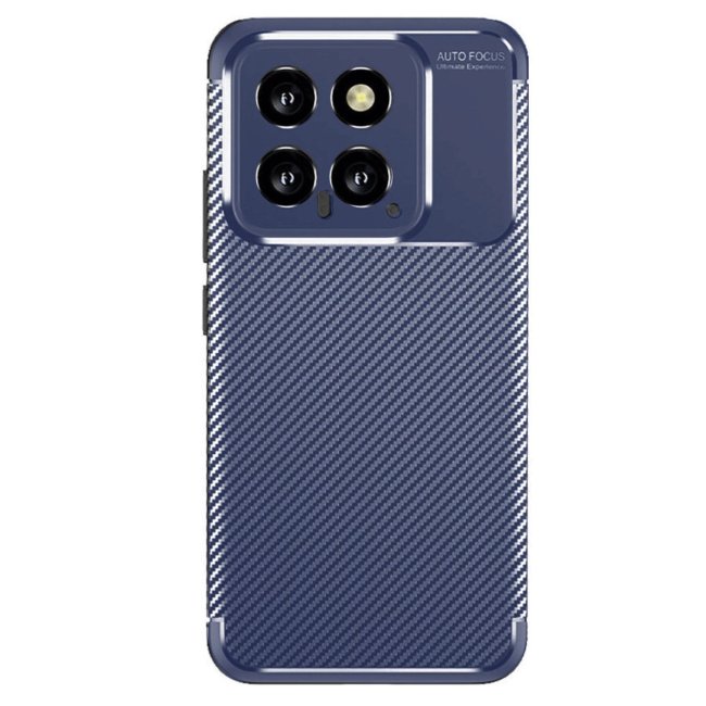 Xiaomi Mi 14t Kılıf Auto Focus Karbon Kapak - Lacivert