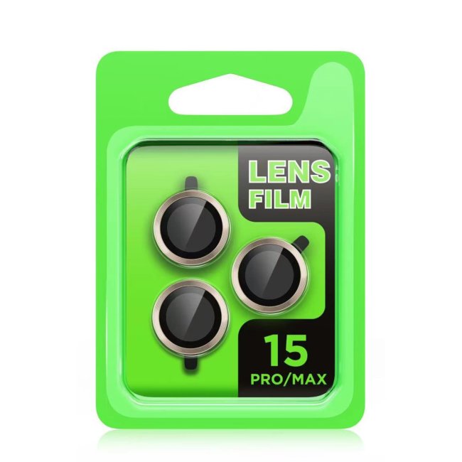 İphone 15 Pro Max Raze Metal Kamera Lens - Titan Gri