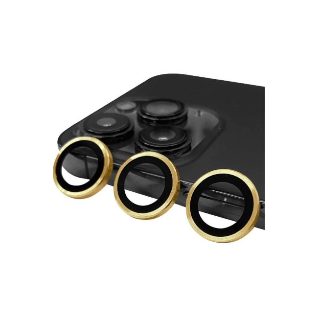 İphone 14 Pro Raze Metal Kamera Lens - Gold