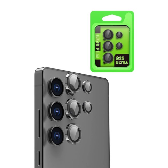 Samsung Galaxy S25 Ultra Raze Metal Kamera Lens - Siyah