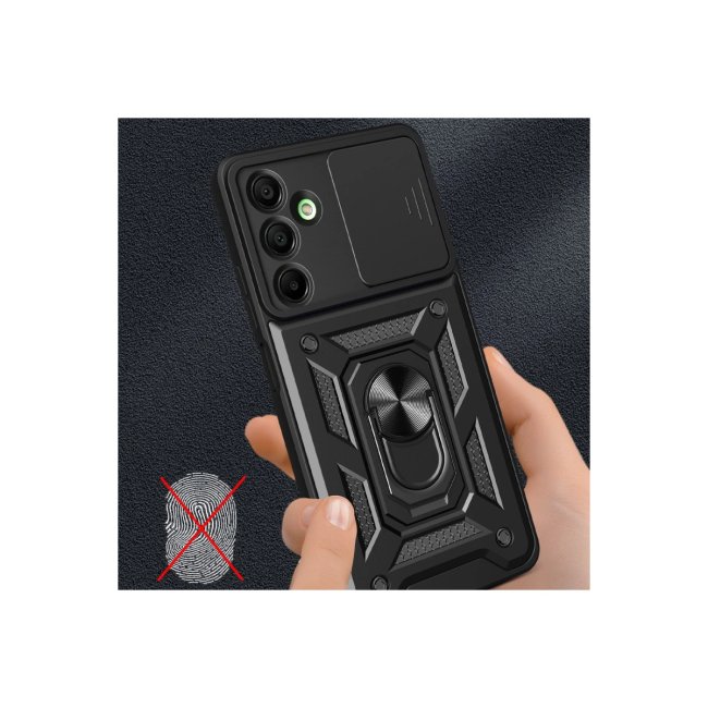 Samsung Galaxy A16 5g Kılıf Pars Lens Yüzüklü Silikon - Yeşil