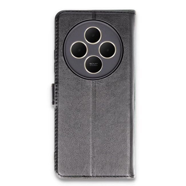 Xiaomi Redmi 14c Kılıf Trend S Plus Kapaklı Kılıf - Siyah