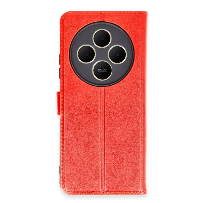 Xiaomi Redmi 14c Kılıf Trend S Plus Kapaklı Kılıf - Kırmızı