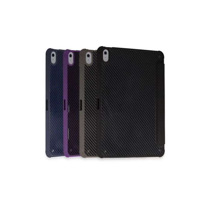 İpad Pro 11 (2024) Kılıf Color Karbon Tablet Kılıfı - Koyu Gri