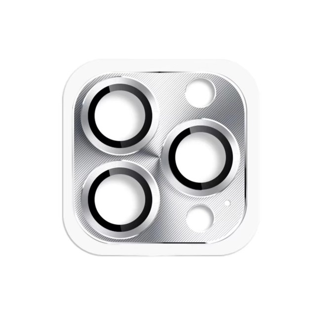 İphone 16 Pro Max Pers Alüminyum Kamera Lens - Gümüş