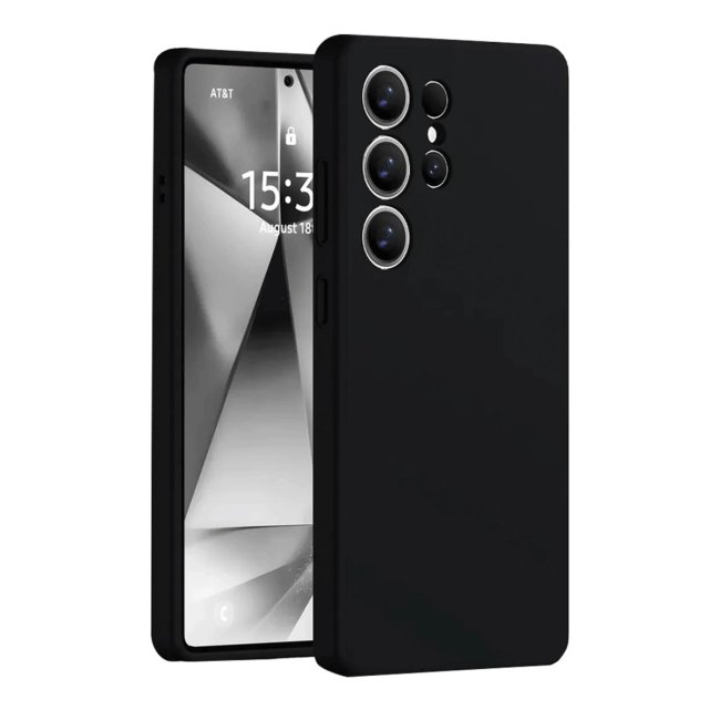 Samsung Galaxy S25 Ultra Kılıf Nano İçi Kadife Silikon - Siyah