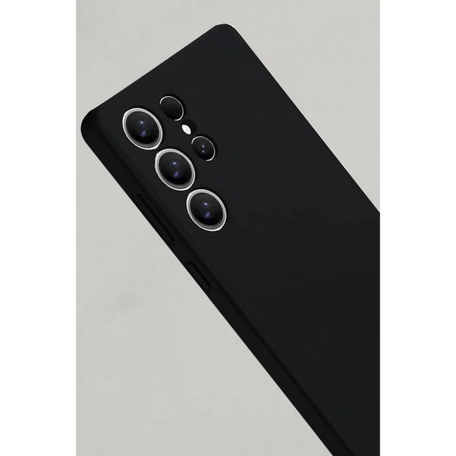 Samsung Galaxy S25 Ultra Kılıf Nano İçi Kadife Silikon - Siyah