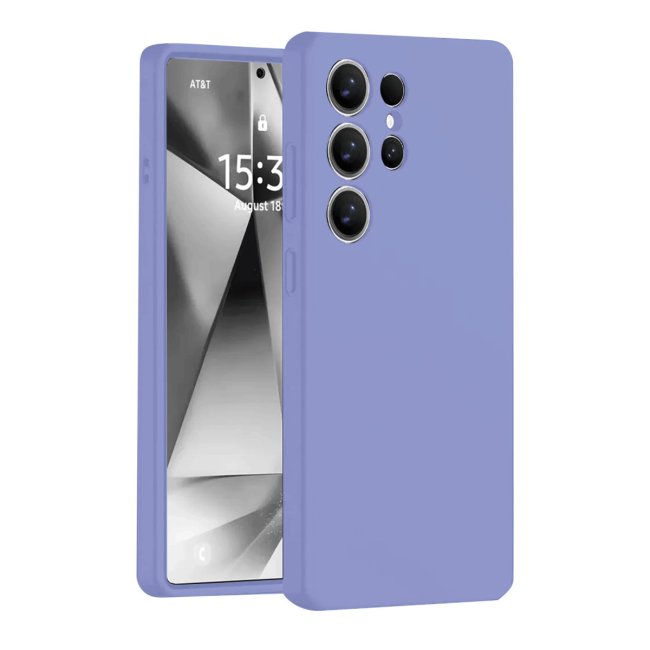 Samsung Galaxy S25 Ultra Kılıf Nano İçi Kadife Silikon - Lila