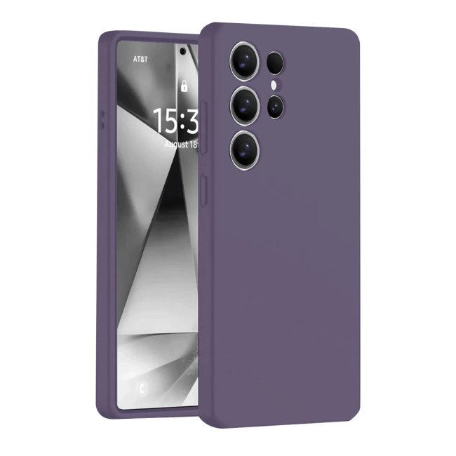 Samsung Galaxy S25 Ultra Kılıf Nano İçi Kadife Silikon - Mor