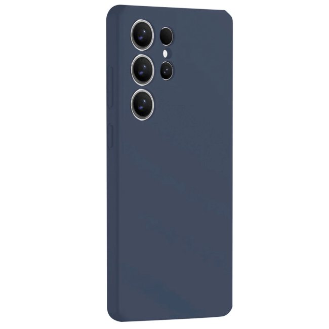 Samsung Galaxy S25 Ultra Kılıf Nano İçi Kadife Silikon - Lacivert