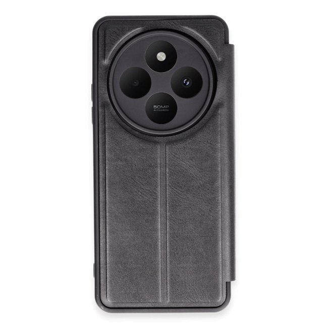 Xiaomi Redmi 14c Kılıf Flip Cover - Siyah