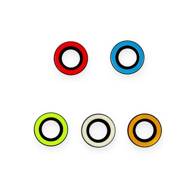 İphone 12 Pro Neon Fosforlu Kamera Lens - Sarı