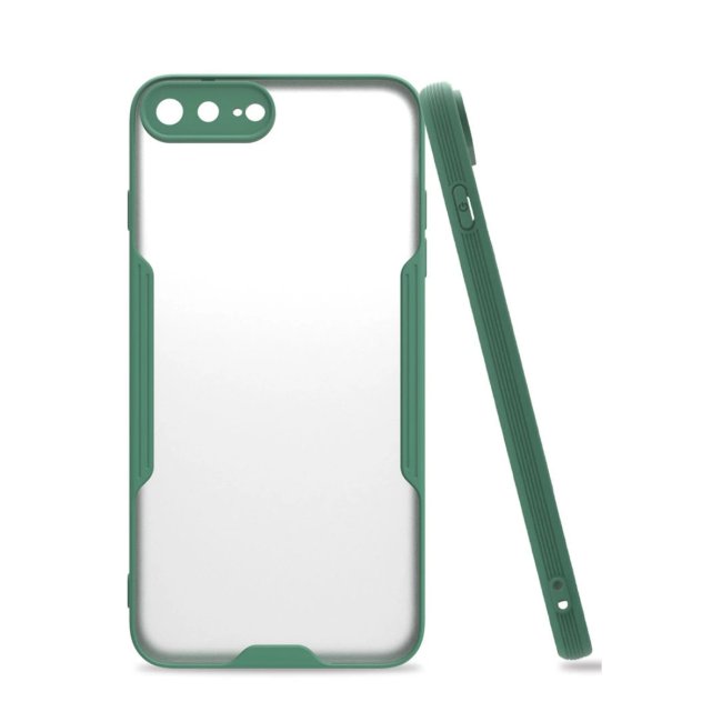İphone 7 Plus Kılıf Platin Silikon - Yeşil