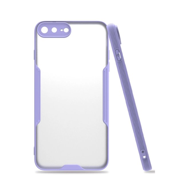 İphone 7 Plus Kılıf Platin Silikon - Lila