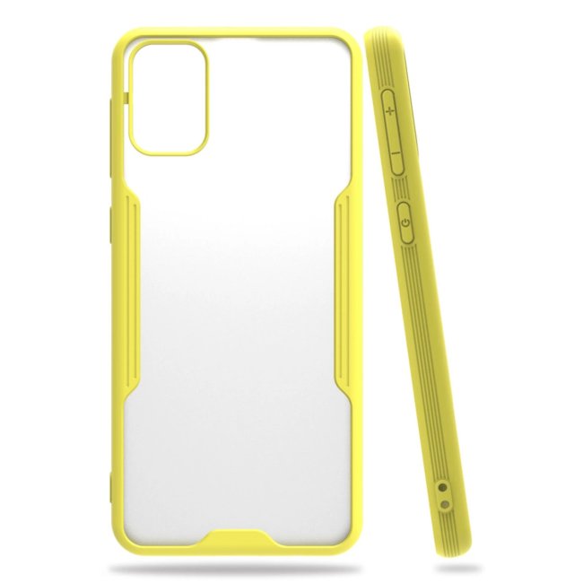 Samsung Galaxy M31 Kılıf Platin Silikon - Sarı