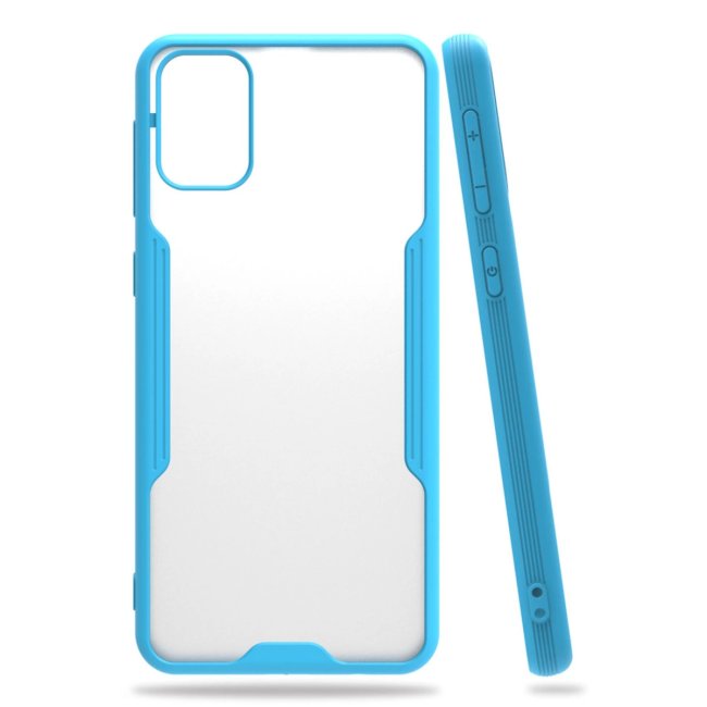 Samsung Galaxy M31 Kılıf Platin Silikon - Mavi