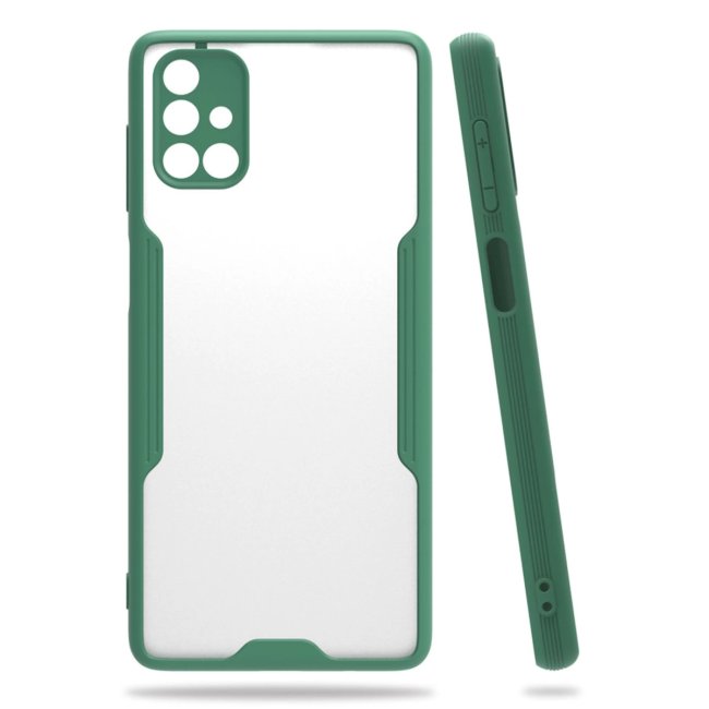 Samsung Galaxy M51 Kılıf Platin Silikon - Yeşil