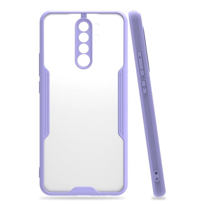 Xiaomi Redmi Note 8 Pro Kılıf Platin Silikon - Lila