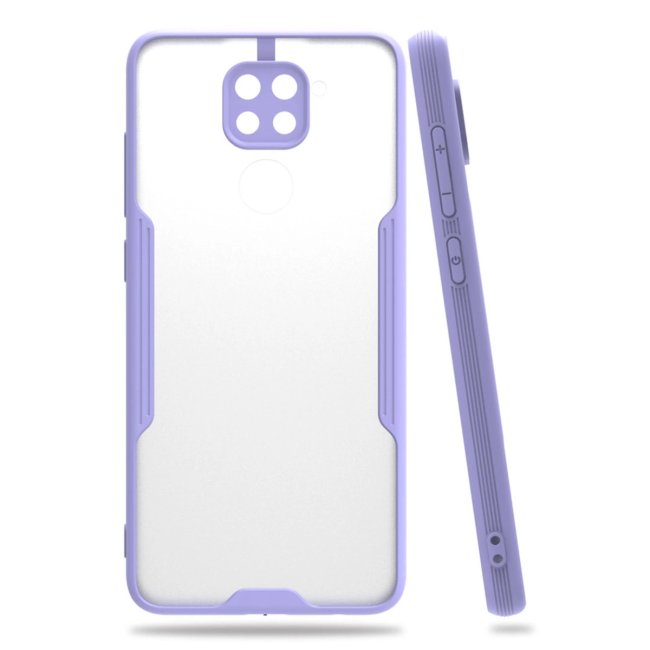 Xiaomi Redmi Note 9 Kılıf Platin Silikon - Lila
