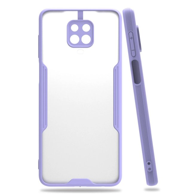 Xiaomi Redmi Note 9s Kılıf Platin Silikon - Lila