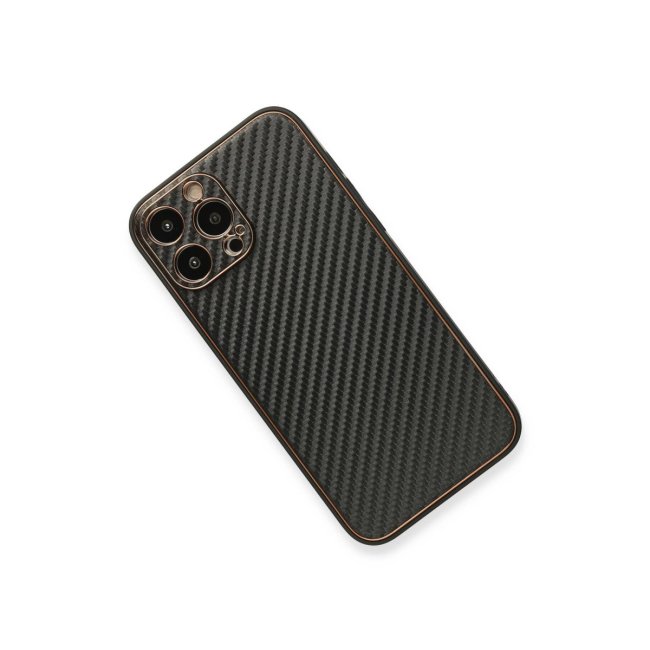 İphone 13 Pro Kılıf Coco Karbon Silikon - Siyah