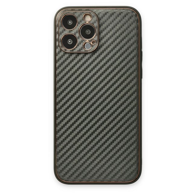 İphone 13 Pro Kılıf Coco Karbon Silikon - Füme