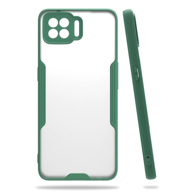 Oppo A73 Kılıf Platin Silikon - Yeşil