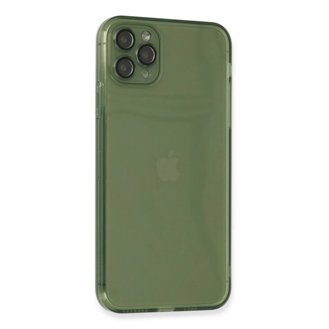 İphone 11 Pro Max Kılıf Fly Lens Silikon - Yeşil