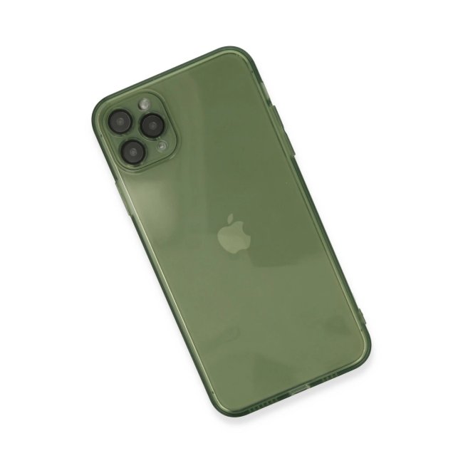 İphone 11 Pro Max Kılıf Fly Lens Silikon - Yeşil