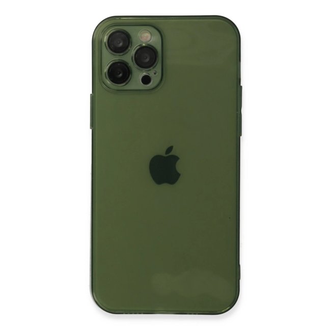 İphone 12 Pro Kılıf Fly Lens Silikon - Yeşil