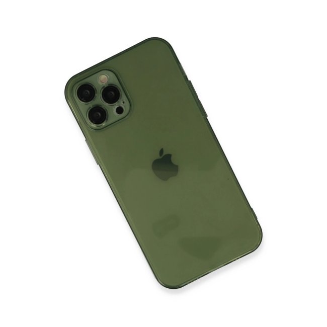 İphone 12 Pro Kılıf Fly Lens Silikon - Yeşil