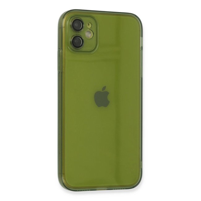 İphone 12 Kılıf Fly Lens Silikon - Yeşil