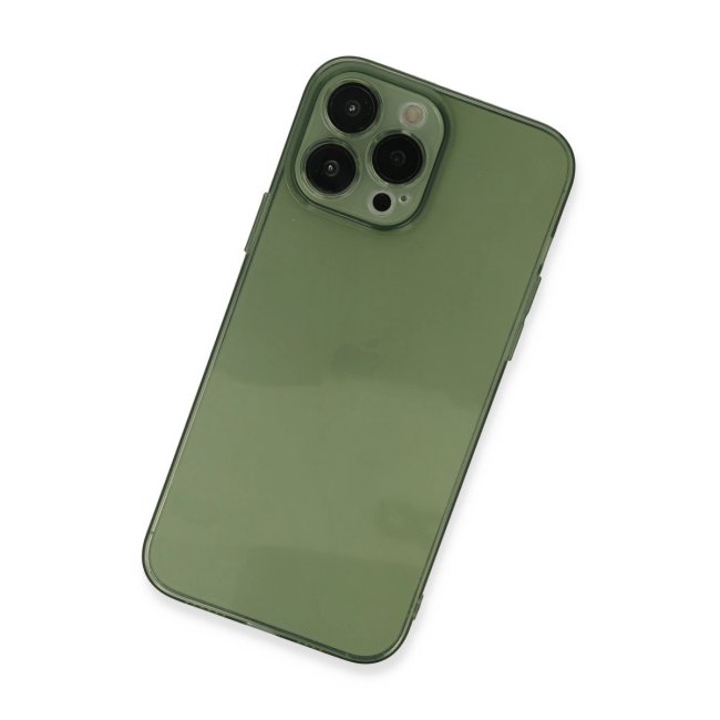 İphone 13 Pro Kılıf Fly Lens Silikon - Yeşil