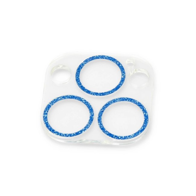İphone 13 Pro Max Shine Kamera Lens Koruma Cam - Mavi