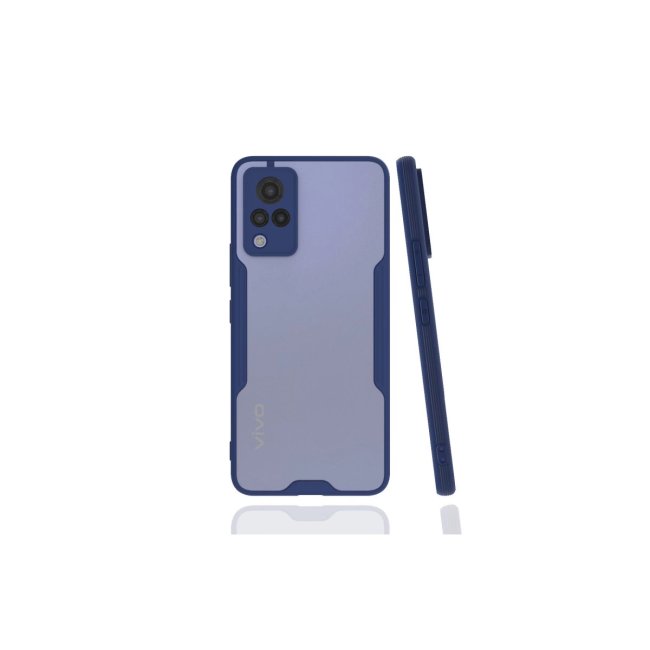 Vivo V21 Kılıf Platin Silikon - Lacivert
