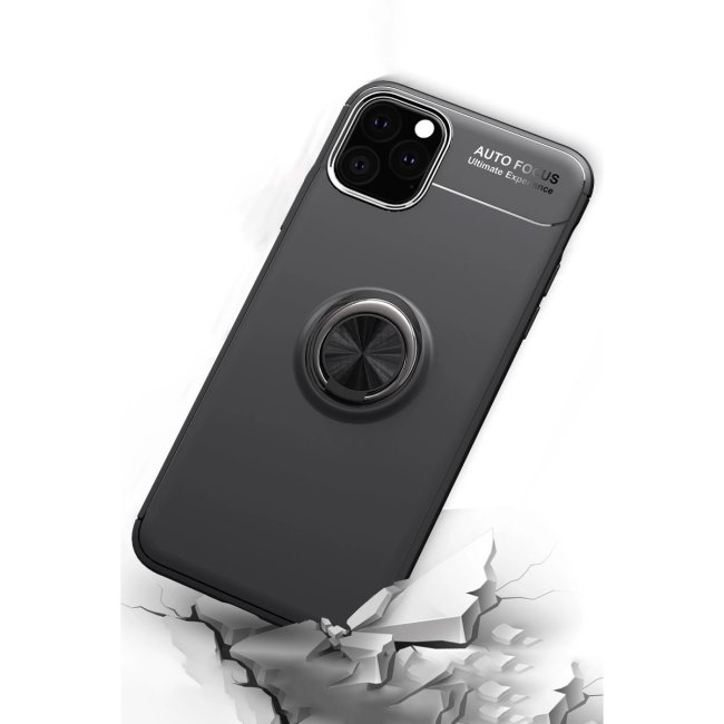 İphone 11 Pro Kılıf Range Yüzüklü Silikon - Kırmızı