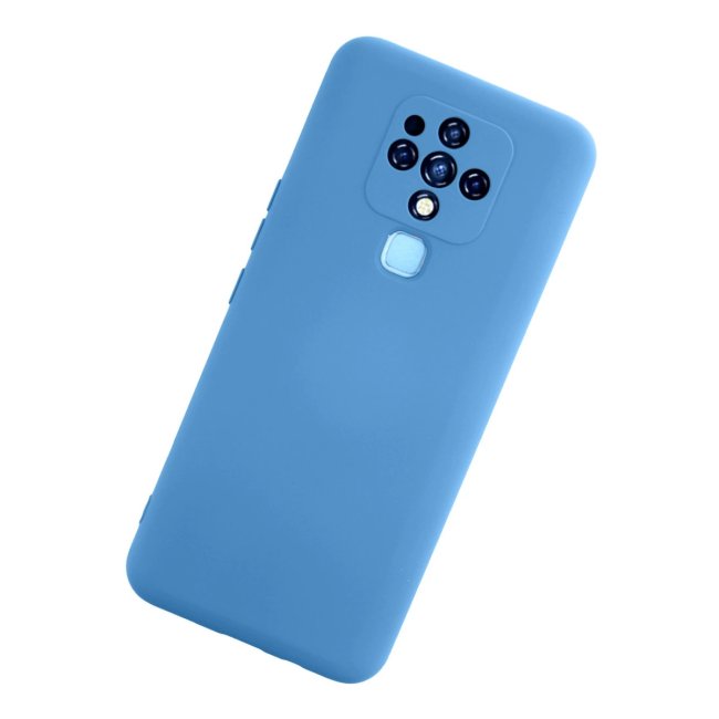 Tecno Camon 16 Kılıf Nano İçi Kadife Silikon - Mavi