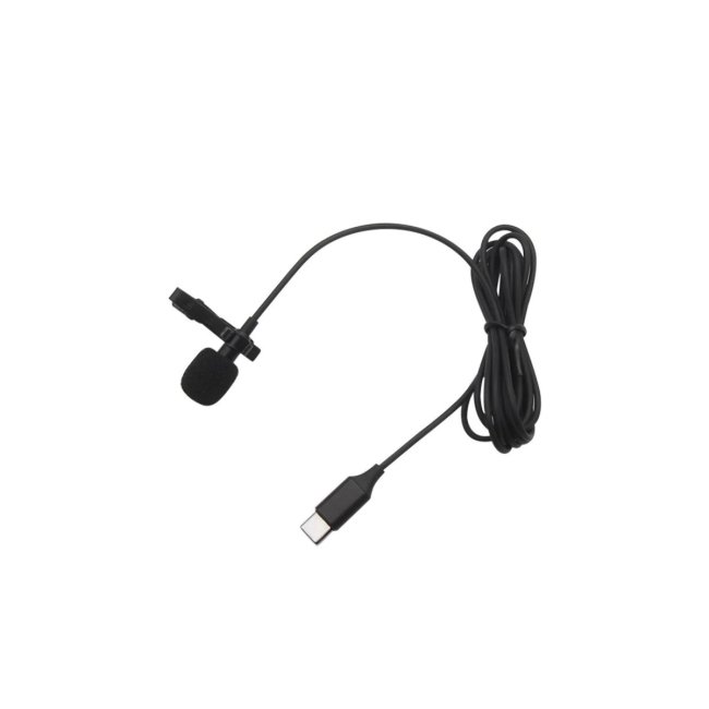 Type-c 2 Metre Double Mikrofon - Siyah
