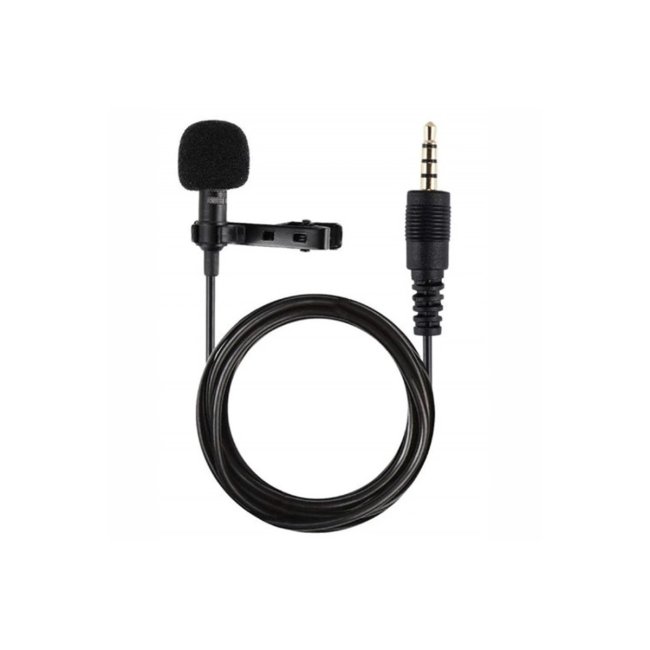 3.5mm Jak 1.5 Metre Double Mikrofon - Siyah