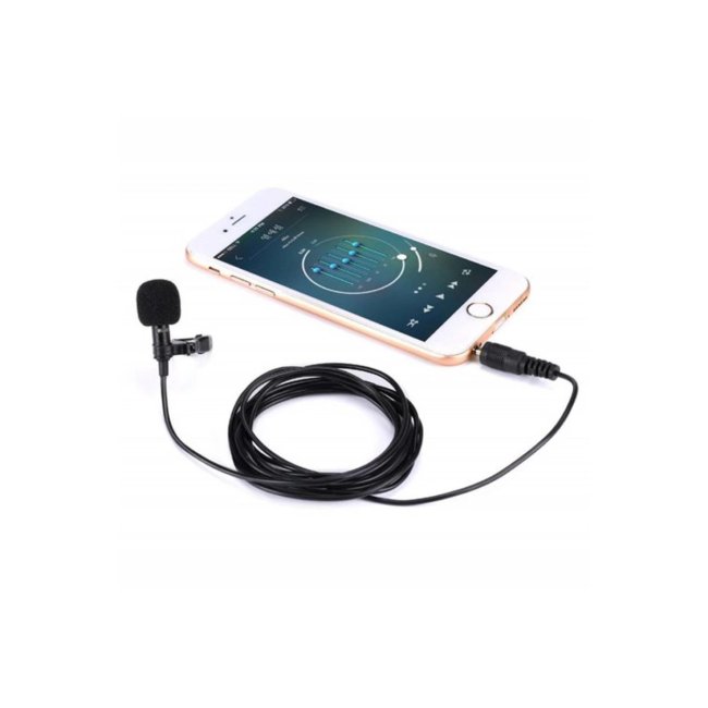 3.5mm Jak 1.5 Metre Double Mikrofon - Siyah