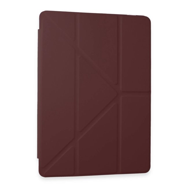 Samsung Galaxy Tab A9 Kılıf Kalemlikli Mars Tablet Kılıfı - Mürdüm