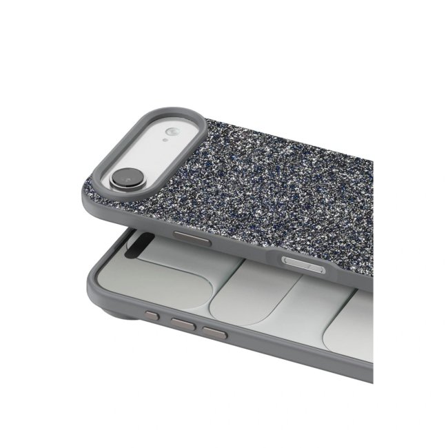 Onegif Apple İphone 17 Air Bright Simli Kapak - Gümüş