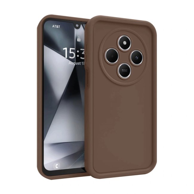 Xiaomi Redmi 14c Kılıf Viera Silikon - Kahverengi