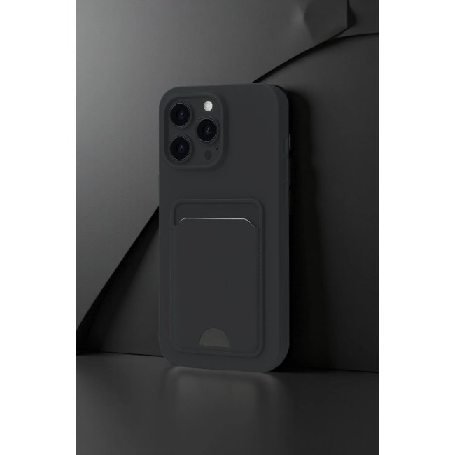 İphone 16 Pro Max Kılıf Kelvin Kartvizitli Silikon - Lila