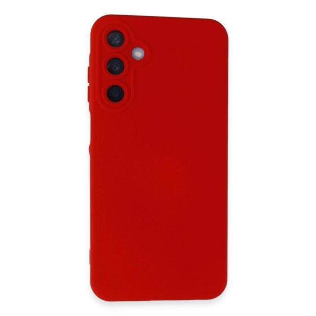 Samsung Galaxy A55 5g Kılıf Nano İçi Kadife Silikon - Kırmızı